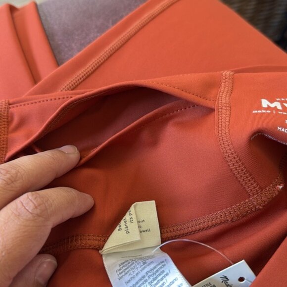 Madewell MWL Women Rust Orange Leggings Plus Size 1X - Picture 9 of 10